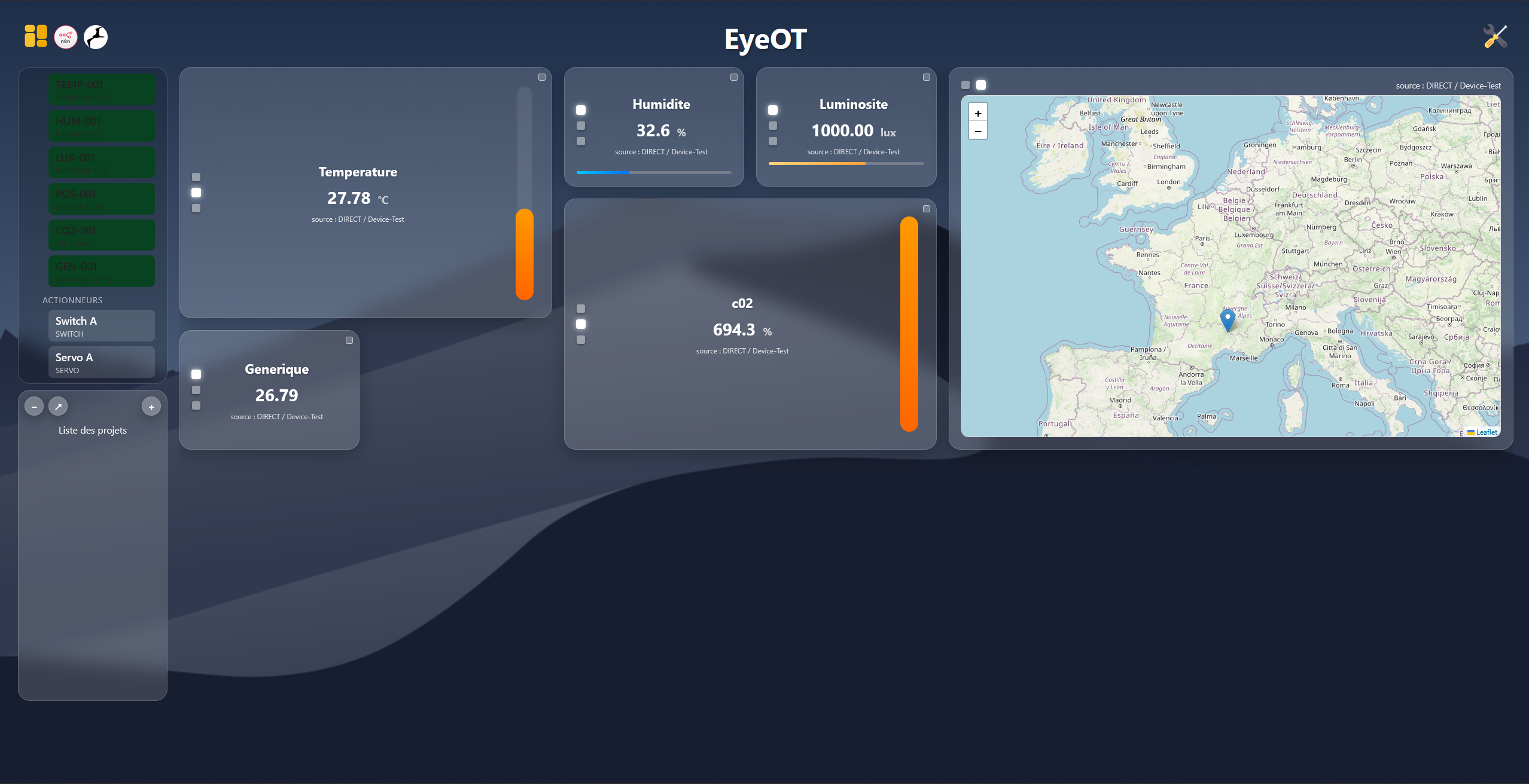 Aperçu du projet Eyeot