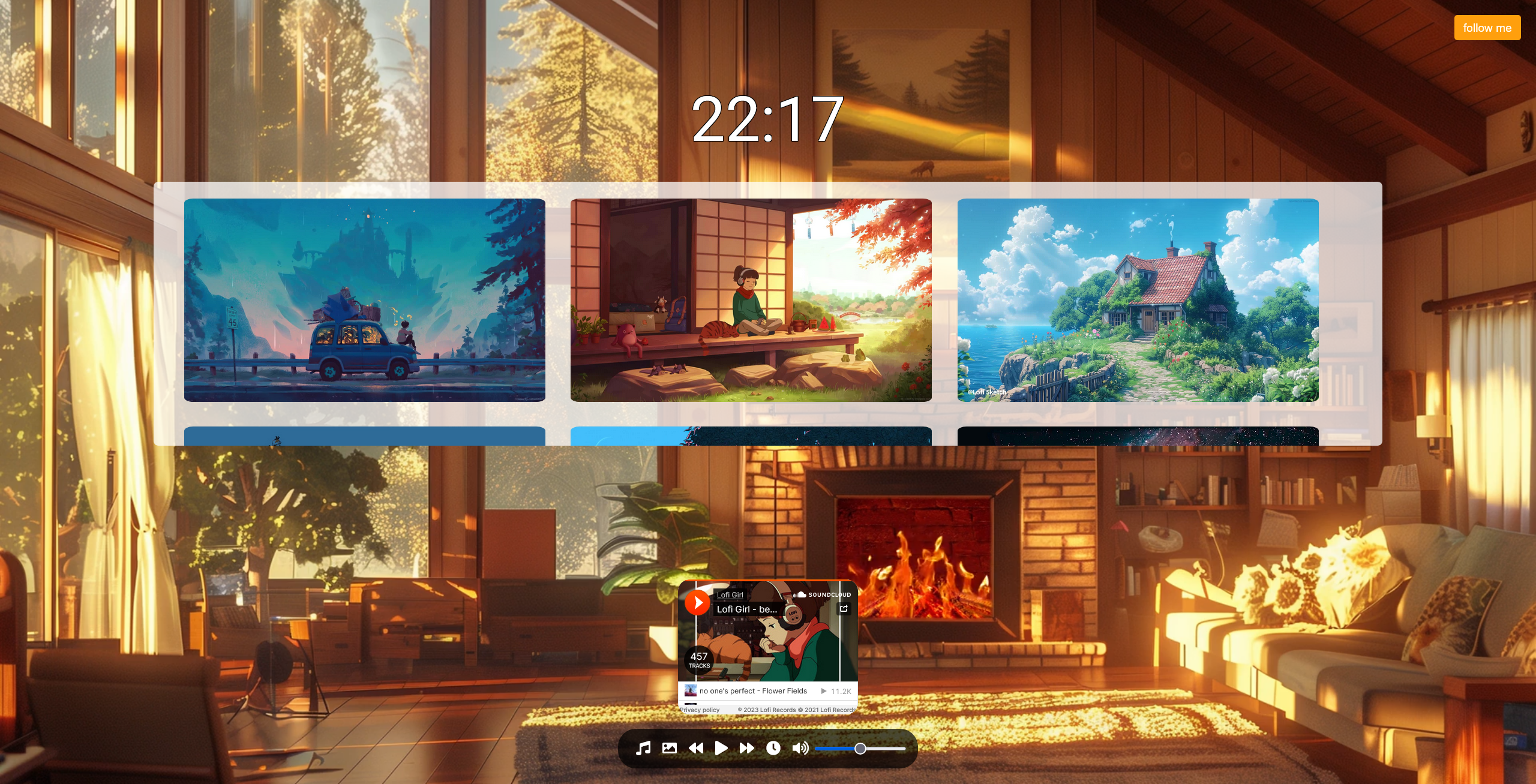 Lofi - aperçu du site